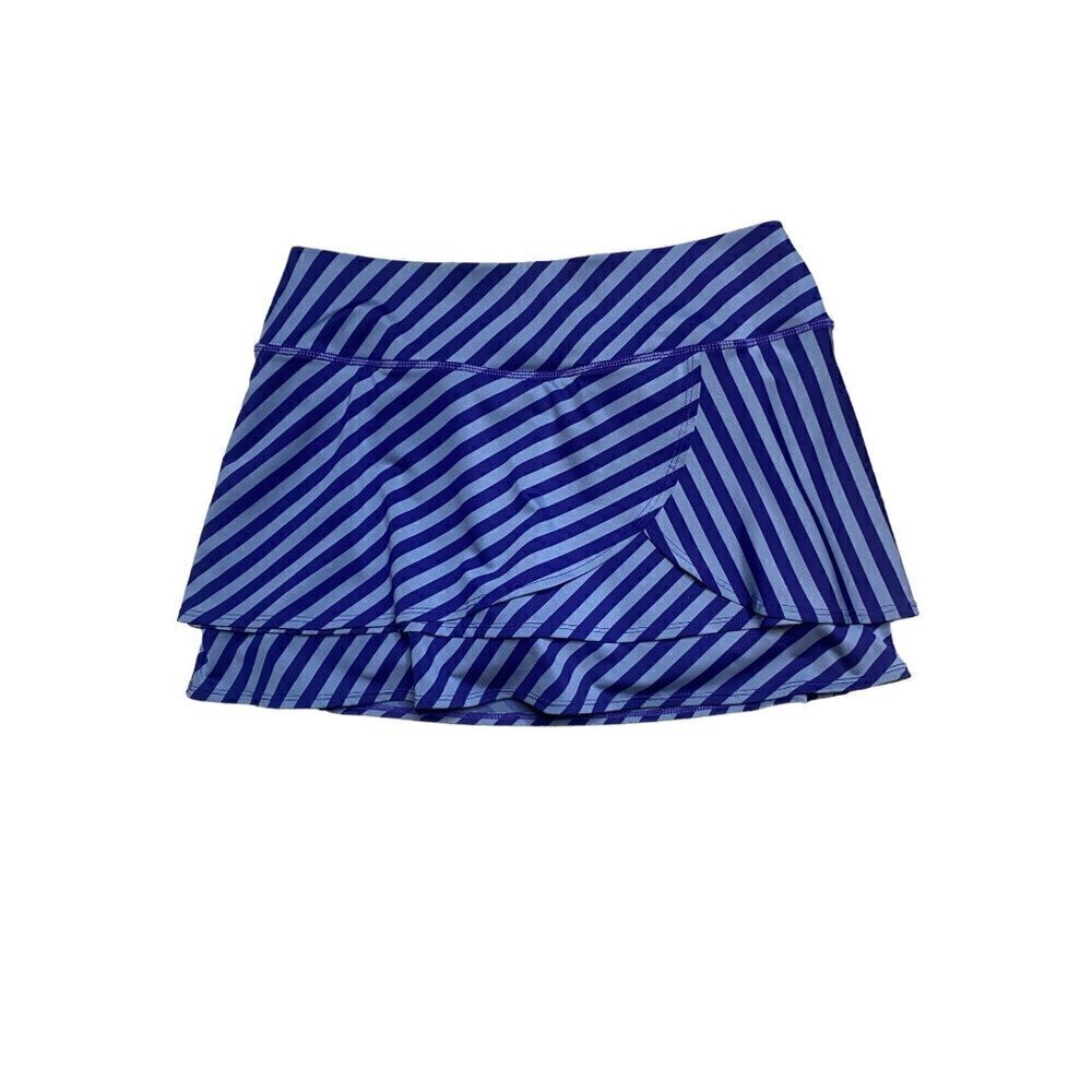 ATHLETA Purple & Grey Striped Swagger Skort Size S - Picture 2 of 8